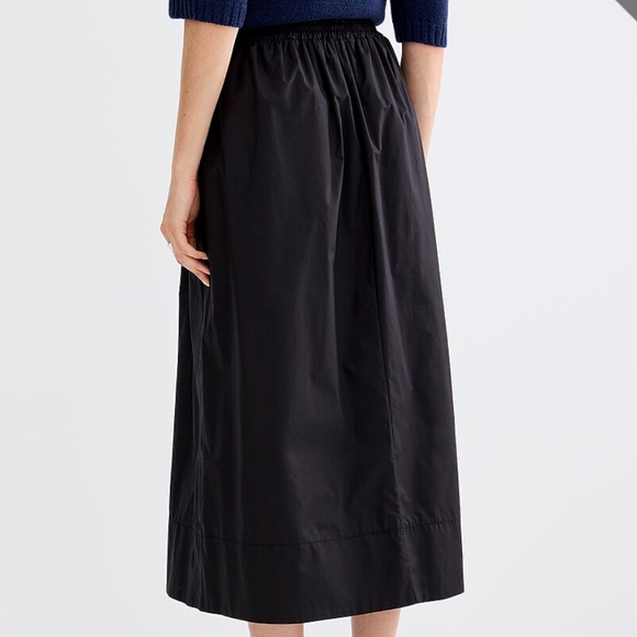 Contemporaine Simons White Poplin Maxi Skirt A Line - Picture 9 of 11